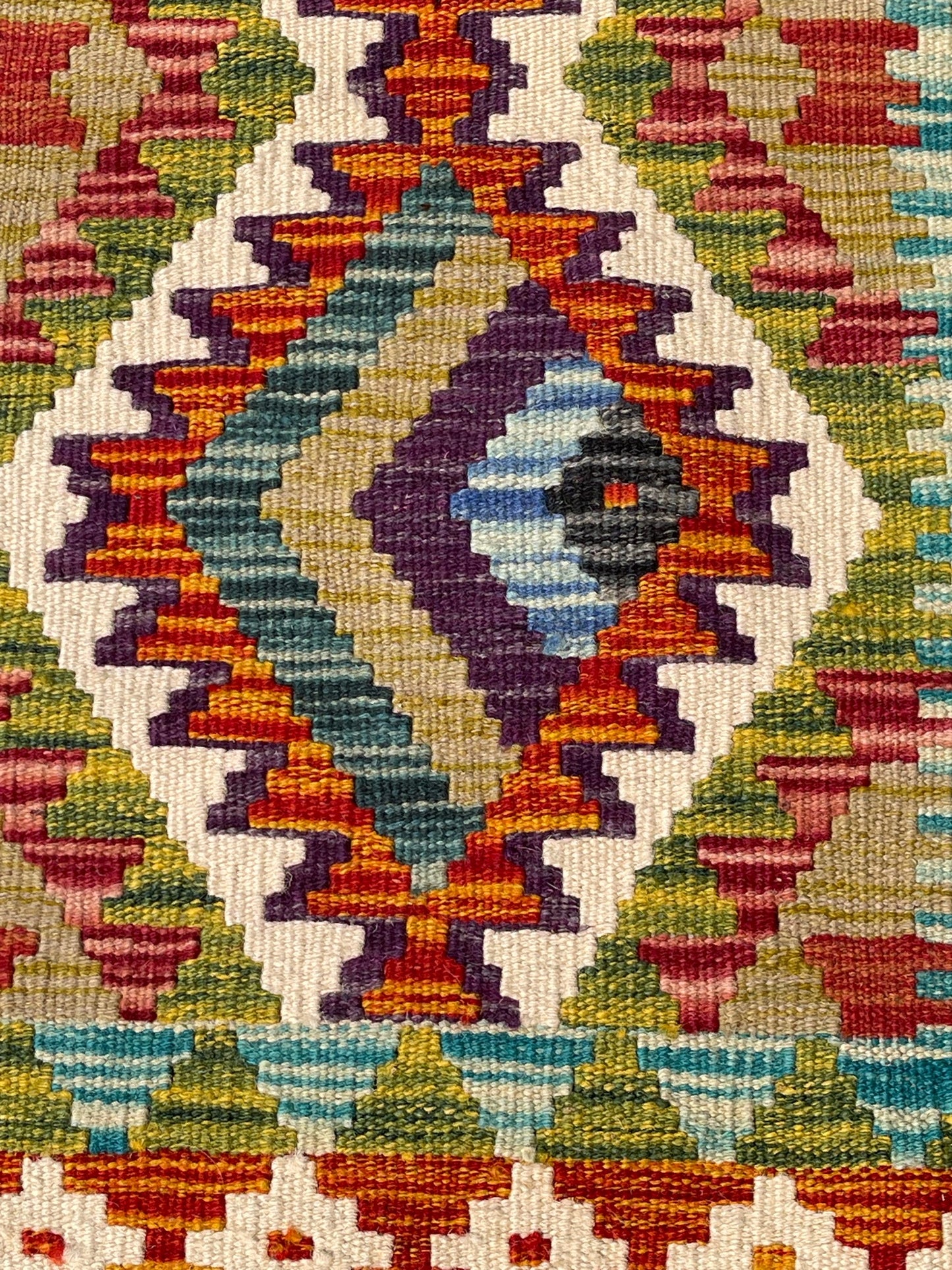 Hand Knotted Chobi Kilim Runner Rug 198 x 62cm