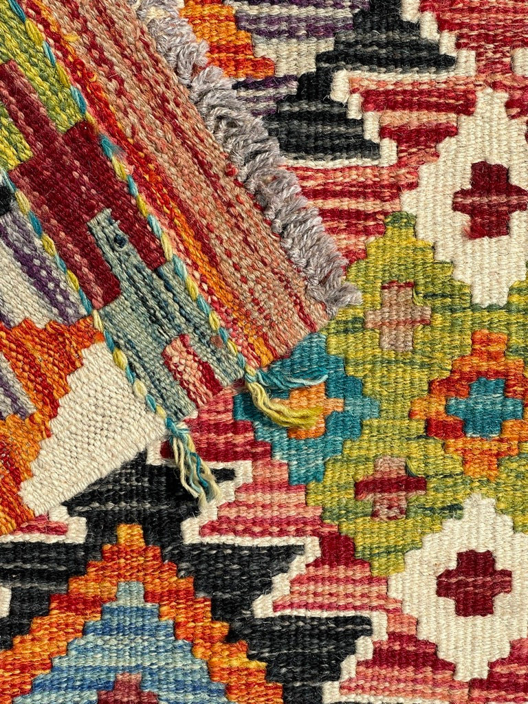 Hand Knotted Chobi Kilim Runner 140 x 61cm