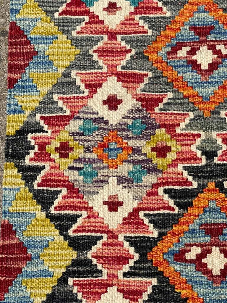 Hand Knotted Chobi Kilim Runner 140 x 61cm