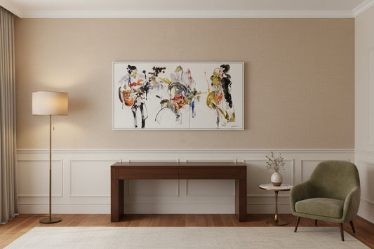Original Gina Southgate Oil On Canvas  'Hot Beef Three' Signed