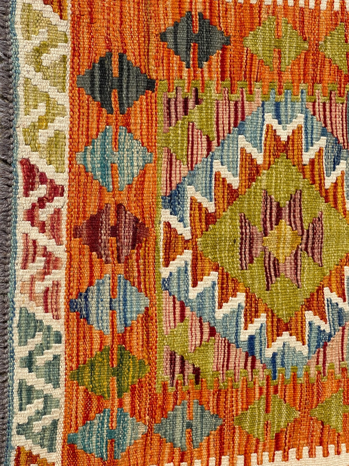 Hand Knotted Chobi Kilim Rug – 124x82cm