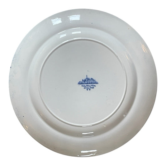 Vintage 1930s Olde Allen Ware Dinner Plate 10" - Chinese Pagoda Pattern